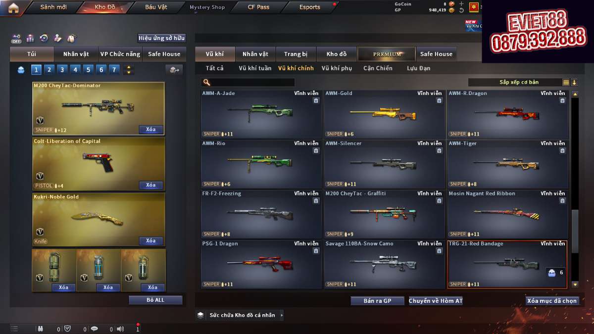 shop acc cf uy tin gia re